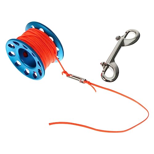 JOINPAYA 1 Set Professional Scuba Diving Spool with Rope Reel Durable Underwater Diving Tool for Scuba Accessories Blue