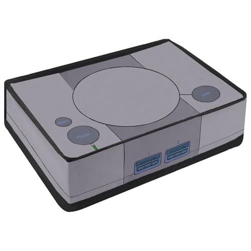Image of PlayVital Nylon Horizontal Dust Cover for ps5, Soft Neat Lining Dust Guard, Anti Scratch Waterproof Cover Sleeve for ps5 Console Digital Edition & Disc Edition - Retro 32 Bit Style