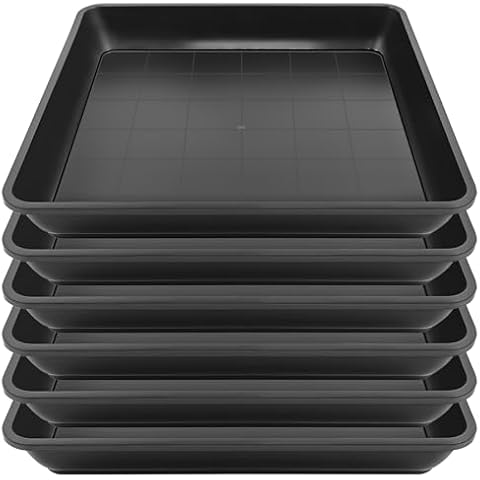 Sibosen 6 Pack 30 cm Plastic Plant Saucers Cover