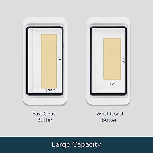 Kitchendao Airtight Butter Dish With Lid And Knife Spreader For Countertop And Refrigerator, Keep Butter Fresh, Easy Scoop, Dishwasher Safe, Plastic Butter Keeper Tray For West/ East Coast Butter #TOP2
