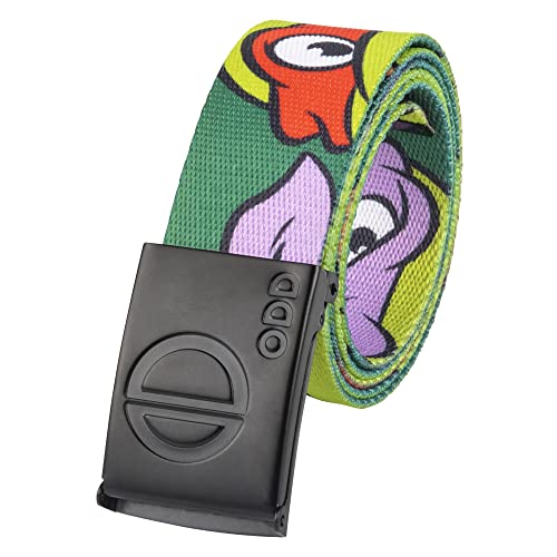 Odd Sox, Nickelodeon Cartoons, Men's Web Belt, Adjustable, Novelty Print, 1.5 Inch Wide3