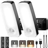 TANBABY 12000mAh Wireless Motion Sensor Outdoor Lights, Rechargeable Battery Operated Flood Lights with Remote, 3 Modes, 3CCT, Waterproof Outdoor Security Wall Lights for Outside, Garage, Porch -1PACK