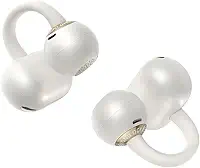 Fone de ouvido sem fio QCY Crossky C50, Bluetooth 6.0, 35 horas de reprodução, leves e confortáveis para usar em corrida/fitness, adequados para orelhas pequenas, à prova d'água IPX5(Branco)