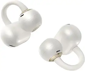Fone de ouvido sem fio QCY Crossky C50, Bluetooth 6.0, 35 horas de reprodução, leves e confortáveis para usar em corrida/fitness, adequados para orelhas pequenas, à prova d'água IPX5(Branco)