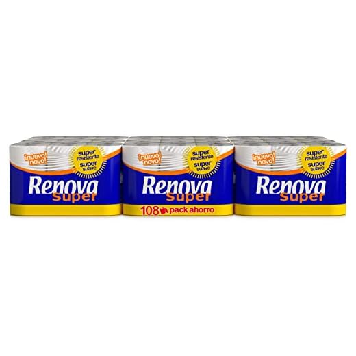 Renova Papel Higiénico Super - 108 Rollos, Blanco