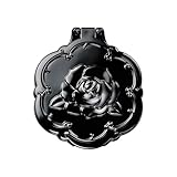 ANNA SUI Beauty Mirror Rose, Compact Folding Hand Mirror with Magnifying Glass, Decorative 3D Rose Design