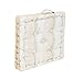 thesecrethome.es - Cojines Acolchados para Silla de 40 x 40 CM - Cojín de Suelo con Asa - 100% Algodón - Decoración Hogar Ideal para Hogar, Jardín o Terraza - 40 x 40 CM (Beige-Blanco)