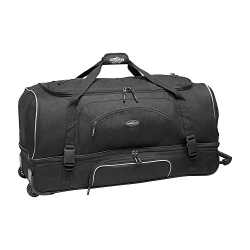 Travelers Club Adventure Upright Rolling Duffel Bag, Black, 22-Inch - Image 8
