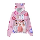 aayka K-Pop Cute Hoodie For Woman Kawaii Cat Ear Sweatshirt Pullover For Girl P3-XXL