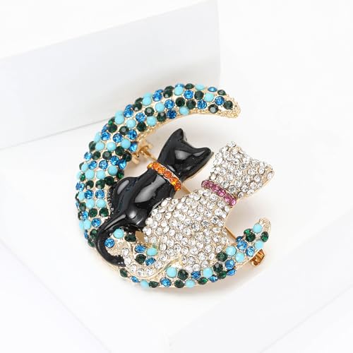 Image of Rhinestone /Enamel Animals Brooch and Pin for Women Elegant Animals Brooches Dress Accessories Birthday Gifts for Mom Wife