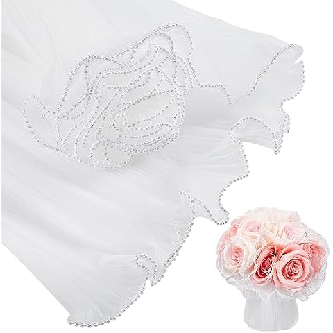BENECREAT Pearl Edge Bouquet Wrapping Paper Cover