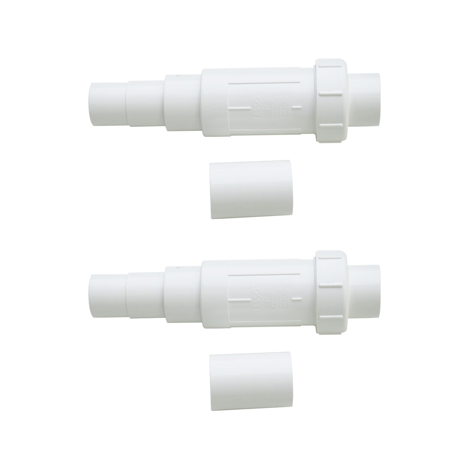 Amazon.com: LESSO 1 inch PVC Pipe Repair Kit,PVC Repair Coupling for ...