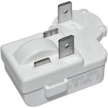 2 Pin Refrigerator Overload Protection Compressor PTC Starter Relay Freezer Start Relay Replacement for Danby Haier Midea Mini Fridge ZHB69-120P15 ZHB60-120P4.7 ZHB60-120P15 ZHB45-105P1 5