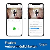 Tapo D235 Video-Türklingel Akku/Festverdrahtet (Video Doorbell) | Türklingel mit Kamera, 2K 5MP, Farbe Nachtsicht, 180° ultrabreiten Sichtfeld, 10000 mAh Nicht entfernbarer Akku, Mit Chime, Alexa – Ansicht 8