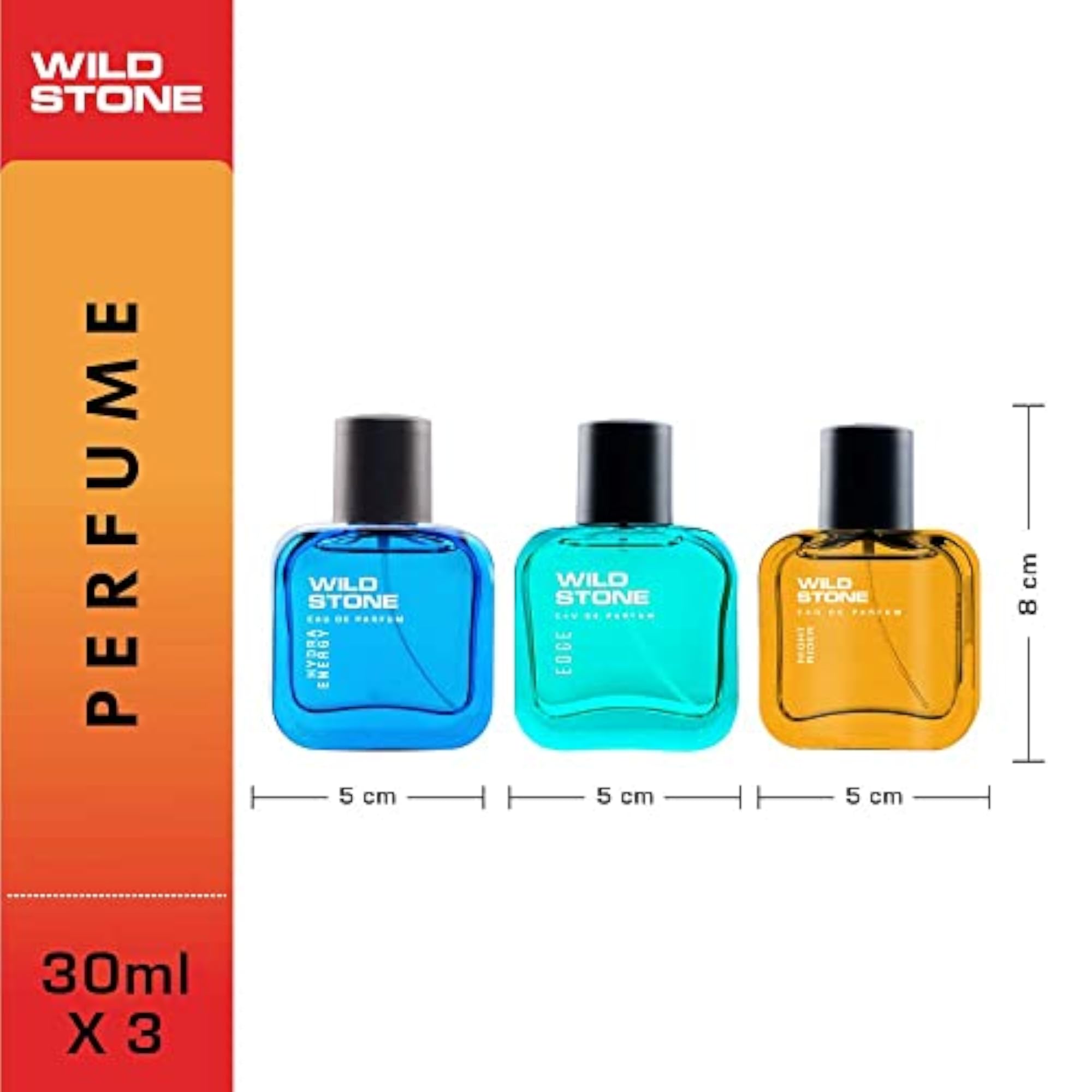 Edge Eau de Parfum Pack for Men, 30ml Each