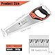 14 Inch Wood Hand Saw, Non-slip Ergonomic Handle Rustproof Wood Saw, 11 TPI Universal Handsaw for Woodworking-Orange