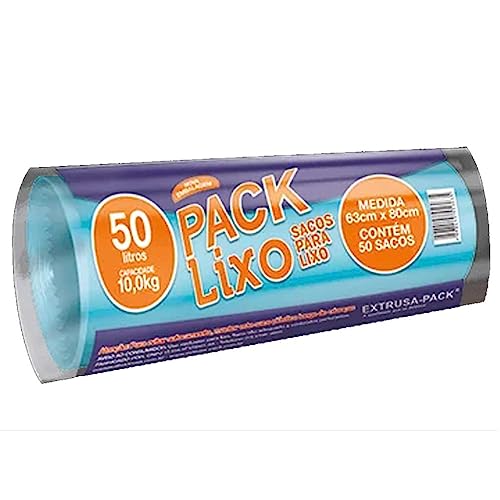 PACK LIXO ECONÔMICO AZUL 50 LITROS