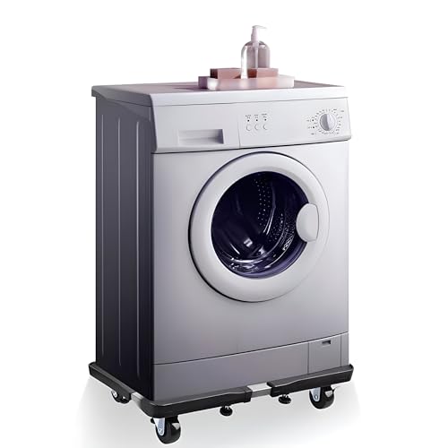 Suporte Móvel Ajustável Com Rodas, Para Geladeira, Máquina De Lavar, Fogão, Capacidade 200kg, Base A