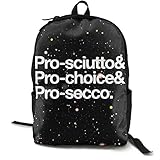 prosciutto cotto migros Easy and convenient Klassische Worlde Rucksack Tasche Pro-Sciutto & Pro-Choice & Pro-Secco-große Kapazitäts-Neuheit Laptop-Tasche für Kinder Frauen Männer