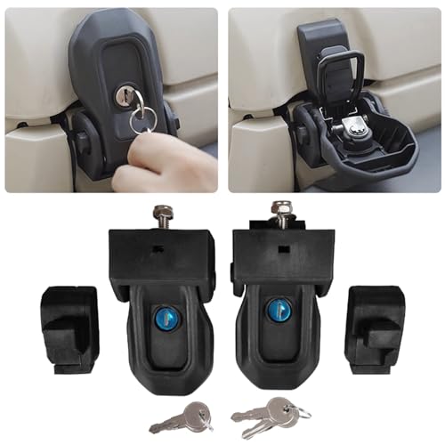 Kspeed Hood Door Lock Kit Fit for 2018-2023 Jeep Wrangler JL JT Models Aluminum Hood Locks