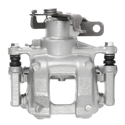 Image of Detroit Axle - Rear Left Brake Caliper for Ford 2015-2019 Transit-150 | Transit-250 Transit-350 HD, Driver Side Disc Brake Caliper with Bracket 2016 2017 2018 Replacement