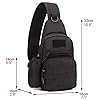 Leather Sling Bag Crossbody Backpack for Men Women Outdoor Travel Camping Hiking Handbag Shoulder Chest Pack Daypack #2