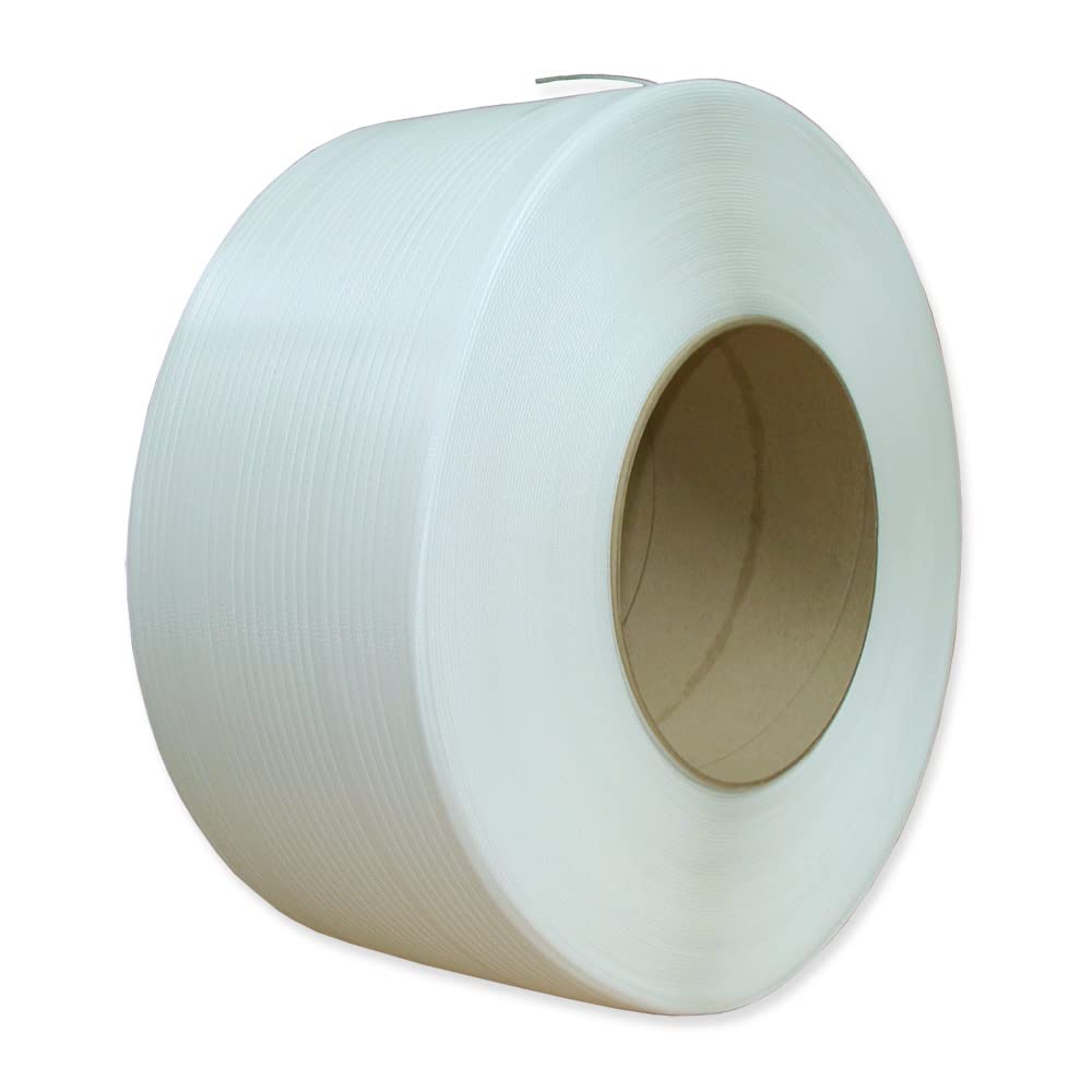 PP - Umreifungsband 5 mm breit x 0,47 mm - 7000 m, weiß für Umreifungsmaschinen