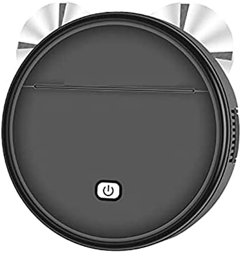 Aspirapolvere Robot, Robot Di Pulizia Aspirazione 1800Pa, Robot Spazzante Anticaduta Silenzioso Super Sottile Da 5 Cm Per Pavimenti In Legno Duro Moquette Peli Di Animali Domestici,Nero,YUYANAIAI