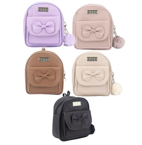 Mini Mochila Feminina Pequena Menina Adulto e Infantil Com Alça Ajustavel (Preto)