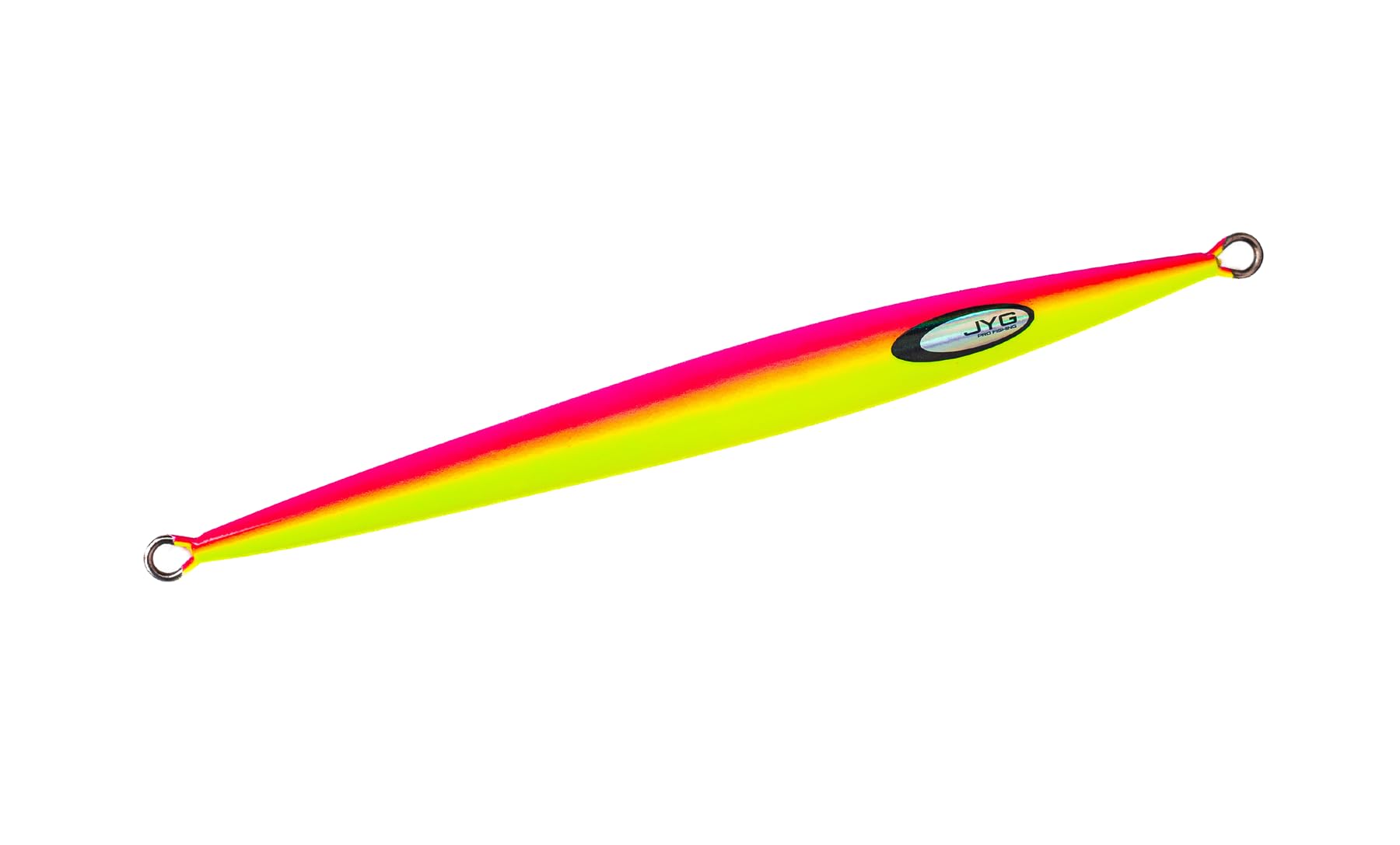 JYG PROFISHING Jig for Hooks - Saltwater Fishing Jig Lures – Salmon, Tuna, Fish Glow Bait Lure Heads - Deep Sea Perfect for Slow Pitch Jigging - Stryke Collection (Pink Yellow, 240G)