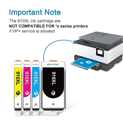 910Xl 910 Xl Ink Replacement For Hp 910Xl Ink Cartridges Combo Pack Compatible With Hp Officejet Pro 8025E 8035E 8028E 8025 8028 8020 8035 Printer (Bcmy, 4 Pack) #TOP2