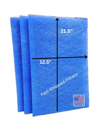 Fast-Shipped-Filters 3 Pack 14x24 Replacement Filter Pads Compatible with Dynamic Air Cleaner 14x24 Refill Blue