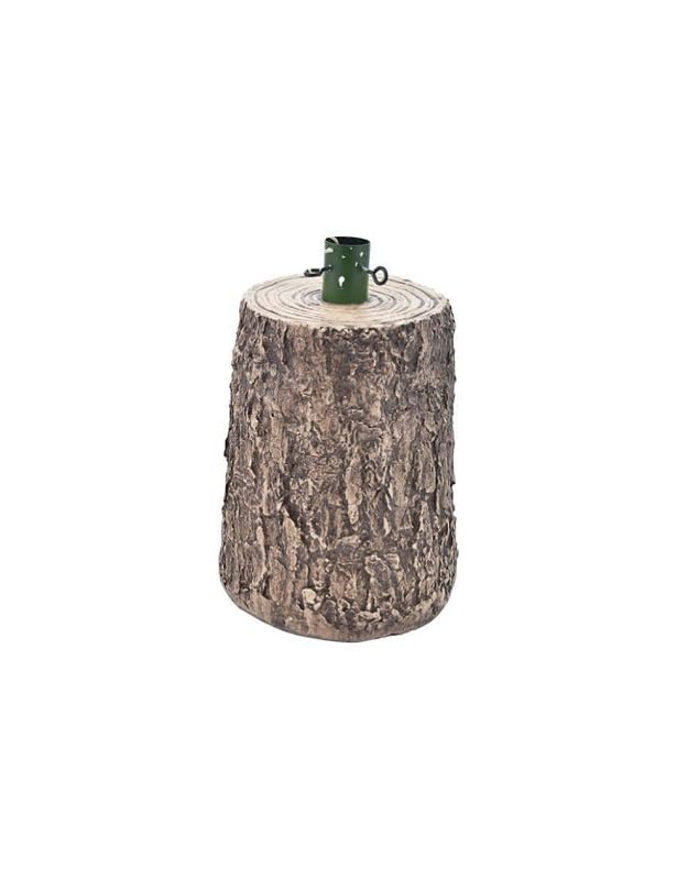 Base Per Albero Di Natale Grigio Effetto Legno, 34x26x30 Cm, Regge Fino A 240 Cm E 4,25 Kg