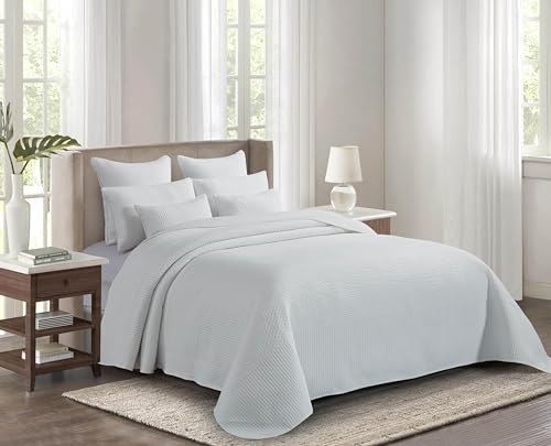 NOVOTEXTIL Colcha Jacquard Cama 105 (200x270) Moderna y Ligera - 100% Microfibra Extrasuave – Cubrecama Transpirable Ideal para Verano y Entretiempo con 1 Funda de Almohada (50x70) (Astana)