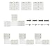 Connecteur LED - Kit de connecteur de Bande LED à 4 Broches pour Bande LED SMD 5050 10 mm avec - Connecteur 3 x - 3 x connecteur en forme de L - 1 x connecteur en forme de T - 4 x fiche 4 broches