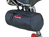 Bushwhacker Waco Black Bicycle Handlebar & Seat Bag – Cycling Pack for Bike Cylinder Storage – Versatile Saddle Bag for Front or Rear Accessories, Ideal for Cycling and Snowmobile Use