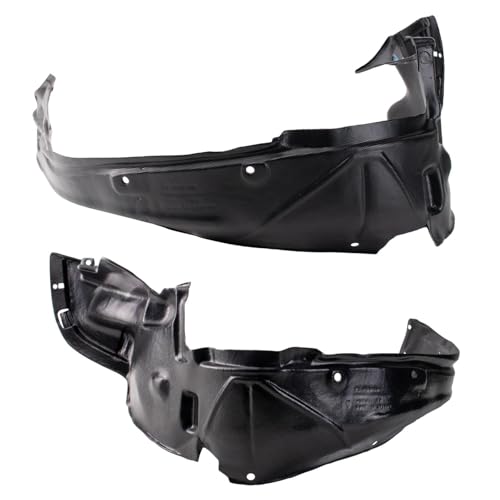 Image of TRQ Front Inner Fender Liner Set Compatible with 1996-1998 Honda Civic HO1248103 HO1248137 HO1249103 HO1249137