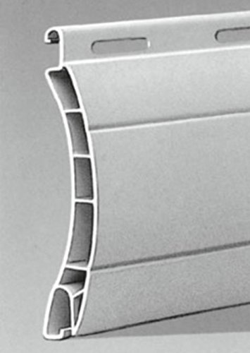 Preisvergleich Produktbild Rolladenpanzer Kunststoff PVC Maxi Profil Aalen 14 / 55 mm (grau)