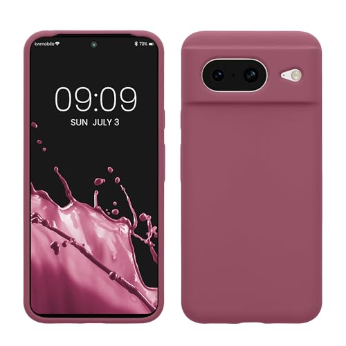 kwmobile Case Compatible with Google Pixel 8 Case - TPU Silicone Phone Cover with Soft Finish - Orchid Violet