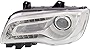 KarParts360 For Chrysler 300 Headlight Assembly 2015 2016 2017 Driver Side | Halogen | Chrome Interior | CH2502268 | 68196277AD