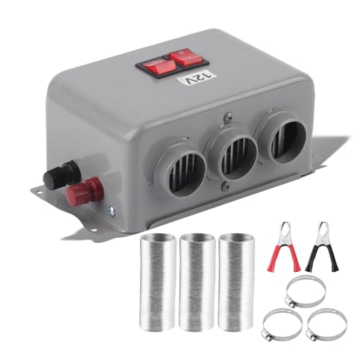 Image of Portable Heater for Car 3 Hole 600W-800W Fast Heating Winter Warmer Compact with Dual Gear Switch Defrosting Heating