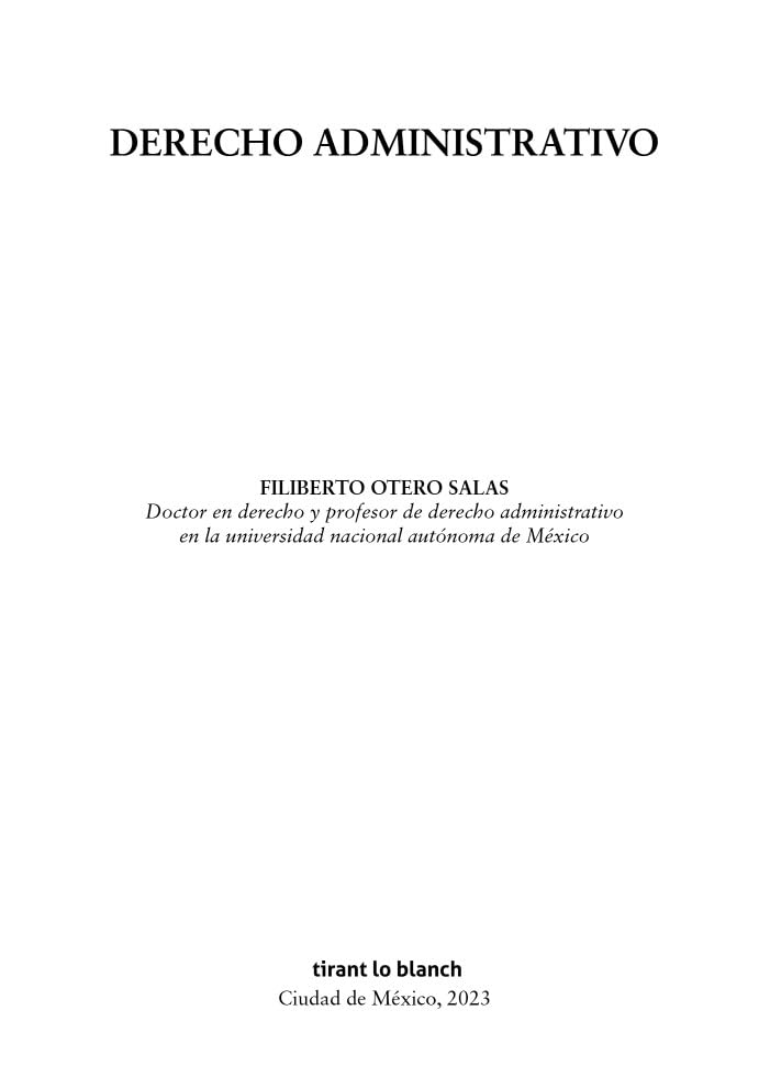 Derecho Administrativo (Manuales de Derecho Administrativo, Financiero e Internacional Público -Mexico-)