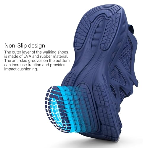 Image of Pujcs Women Shoes Lightweight Tennis Shoes Non Slip Gym Workout Shoes Breathable Mesh Walking Womens Sneakers