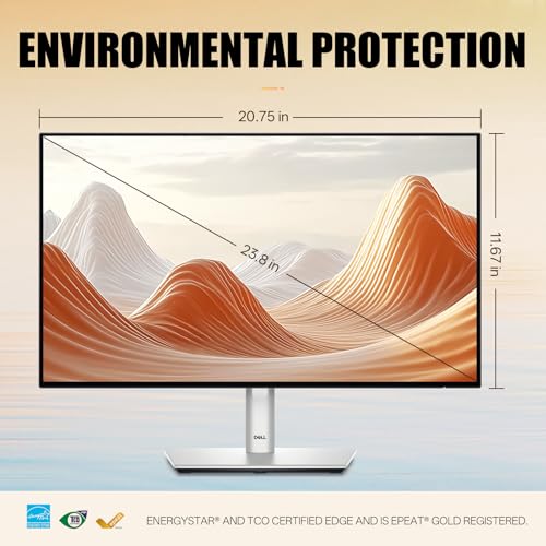 Image of Dell UltraSharp U2424HE Monitor - 24 Inch, Full HD (1080p) 1920 x 1080 at 120 Hz, 16:9 IPS, Computer Monitor Screen with DisplayPort, Type-C, and USB-C Cables -1 Pack (New)