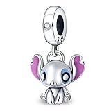 🎁【Geeignet für Armband und Halskette】Lochgröße: ca. 4,5-5 mm. Kompatibel mit europäischen Charm-Armbändern und Halsketten. Kompatibel mit Moments Schlangenketten-Armband, passend für Pandora, Biagi, Troll und Chamilia Armbänder, passend für Halskette und Armband.