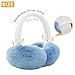 GNEGNI Winter Earmuffs – Adjustable Faux Rabbit Fur Ear Warmers, Foldable Fleece Ear Covers with Detachable Shell for Boys & Girls, Cold Weather Outdoor Use