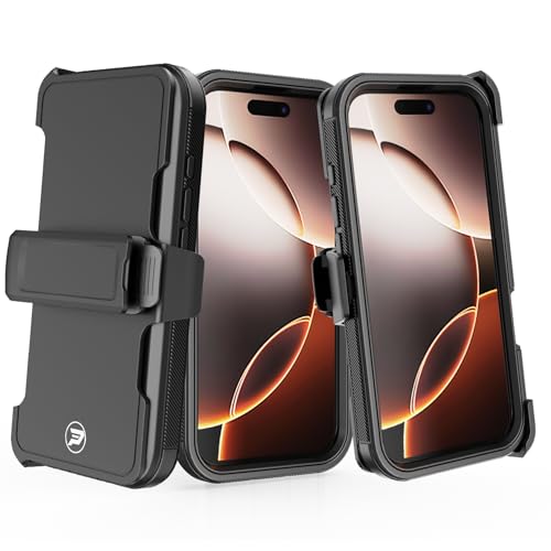 CXProTechP[X Apple iPhone 16 PRO(ʃTCY6.3C`)Ή 3wTPUPCX[XP[XR{ (ubN/ubN)