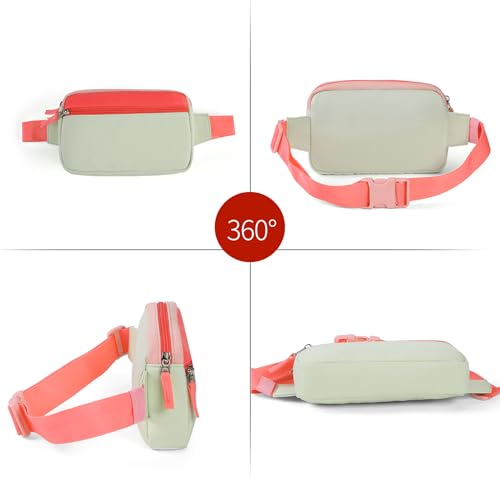 Image of Fanny Pack Birthday Gifts for 7 8 9 10 11 12 13 Year Old Teens Girls Kids, Preppy Cute Trendy Stuff Colorblock Crossbody Bag Adjustable Belt Bags, Dorm Travel Essentials for Girl Fashion