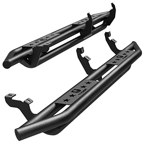 Tyger Auto TG-AM2F20348 Star Armor Kit Compatible with 2019-2023 Ford Ranger SuperCab (Extended) | Textured Black | Side Step Rails | Nerf Bars | Running Boards
