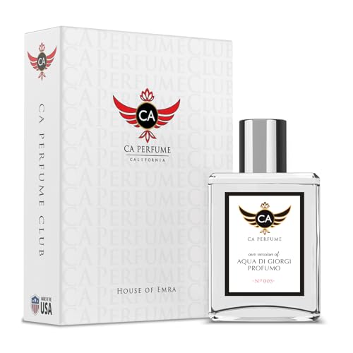 CA Perfume Impression of Aqua Di Giorgi Profumo For Men Fragrance Concentrated Long Lasting Eau de Parfum Spray Refillable Atomizer Bottle 1.7 Fl Oz/50ml-X1